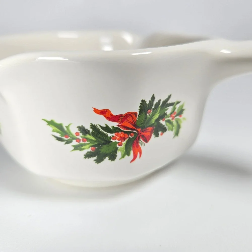 Vintage Pfaltzgraff Christmas Heritage Potpourri‎ Butter Sauce Dish Bowl Retired